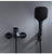 Black Brass Bathroom Shower Faucet