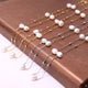 Silver Necklace Chain Floating Pearl