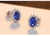 Natural Birthstone Royal Blue Oval Earring