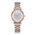 Silver Rose Gold Stainless Steel Watch