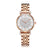 Silver Rose Gold Stainless Steel Watch