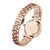 Silver Rose Gold Stainless Steel Watch