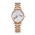 Silver Rose Gold Stainless Steel Watch