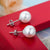 Classic Round Shell Pearl Earrings