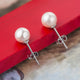 Classic Round Shell Pearl Earrings