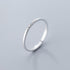 Silver Zircon Round Geometric Ring