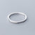 Silver Zircon Round Geometric Ring