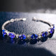 Sterling Silver Bracelet Oval Shape Gemstone
