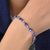 Sterling Silver Bracelet Oval Shape Gemstone
