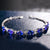 Sterling Silver Bracelet Oval Shape Gemstone