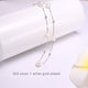 Silver Necklace Chain Floating Pearl