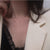 Sterling Silver Zircon Necklace Vertical Bar