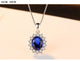 Elegant Oval Princess Diana Necklace