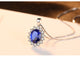 Elegant Oval Princess Diana Necklace