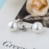 Classic Round Shell Pearl Earrings