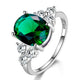 Silver Jewelry Ring With Oval Cut