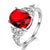 Silver Jewelry Ring With Oval Cut