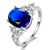 Silver Jewelry Ring With Oval Cut