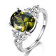 Silver Jewelry Ring With Oval Cut