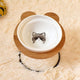Pet Bowl Bamboo Shelf Ceramic