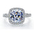 Women Crystal 925 Sterling Silver Ring