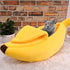 Banana Cat Bed House Warm