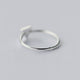 Sterling Silver Geometric Black Enamel Ring