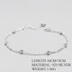 Sterling Silver Spacer Bead Chain Bracelet