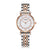 Silver Rose Gold Stainless Steel Watch