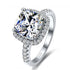 Women Crystal 925 Sterling Silver Ring