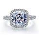 Women Crystal 925 Sterling Silver Ring