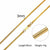 Men Necklace Gold Tone Snake