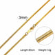 Men Necklace Gold Tone Snake