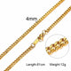 Men Necklace Gold Tone Snake
