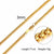 Men Necklace Gold Tone Snake