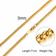 Men Necklace Gold Tone Snake