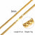 Men Necklace Gold Tone Snake
