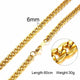 Men Necklace Gold Tone Snake