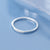 Silver Zircon Round Geometric Ring