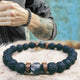 Men Bracelet Natural Moonstone Bead
